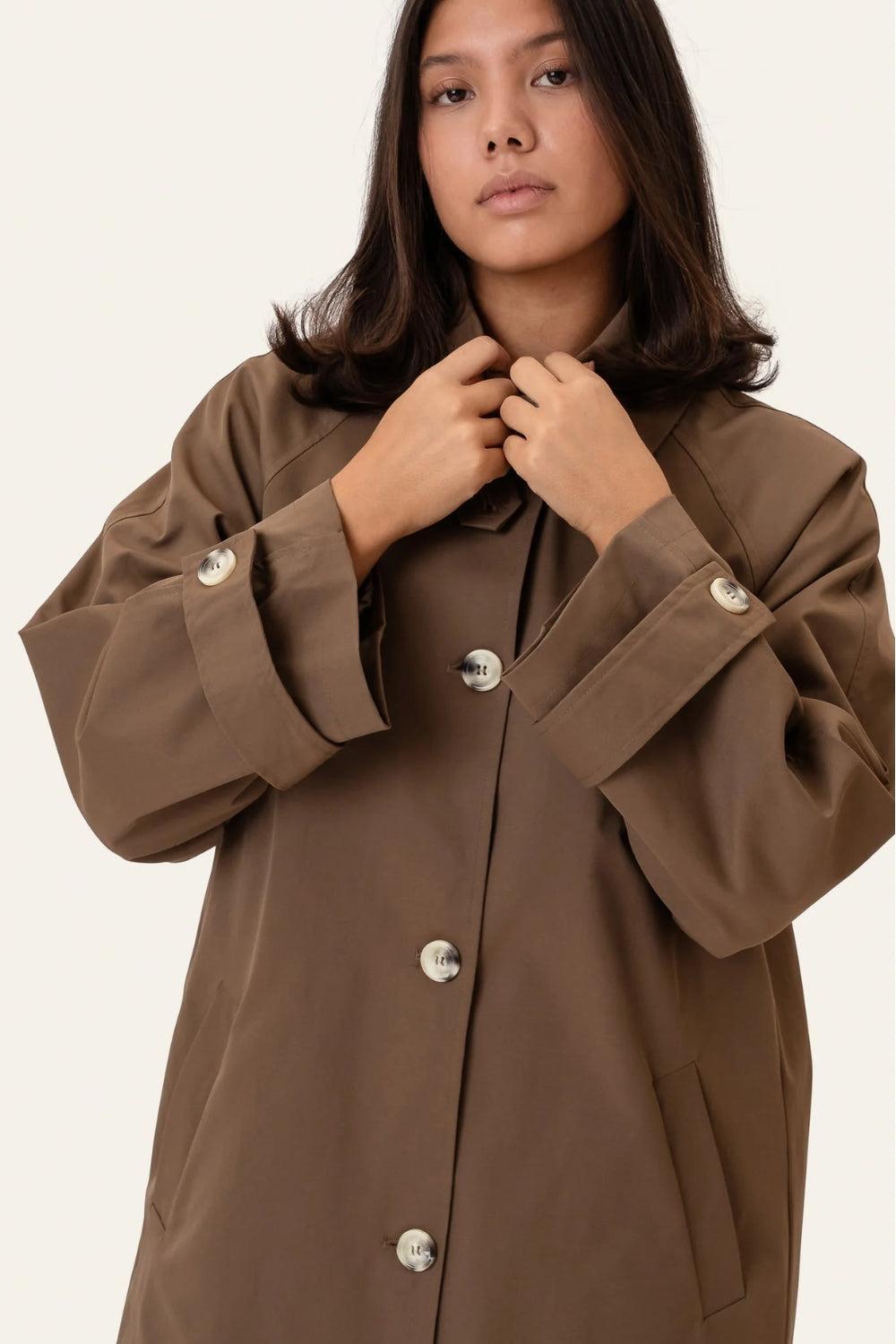 AvaIc Trenchcoat Dark Brown