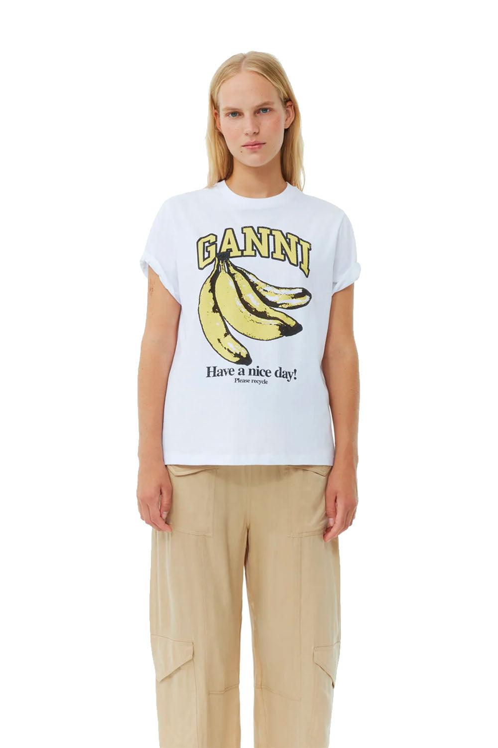 Basic Jersey Banana T-shirt White