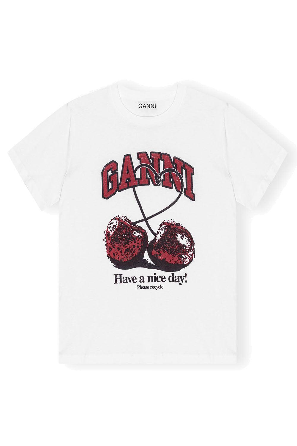 Basic Jersey Cherry Relaxed T-shirt Bright White