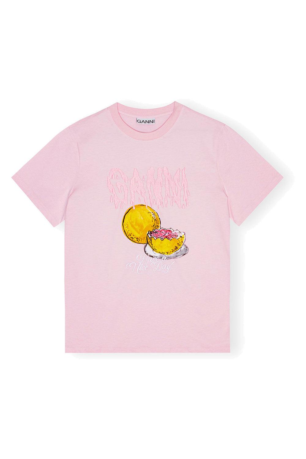 Basic Jersey Grapefruit Relaxed T-shirt Chalk Pink