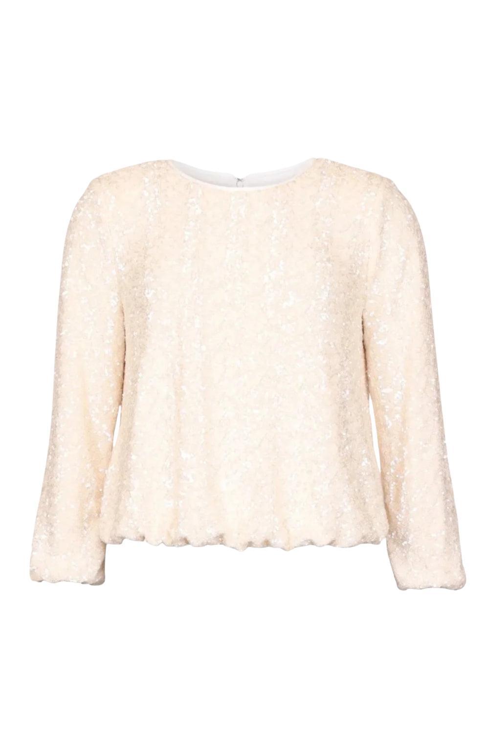 Beaded Blouse Champagne
