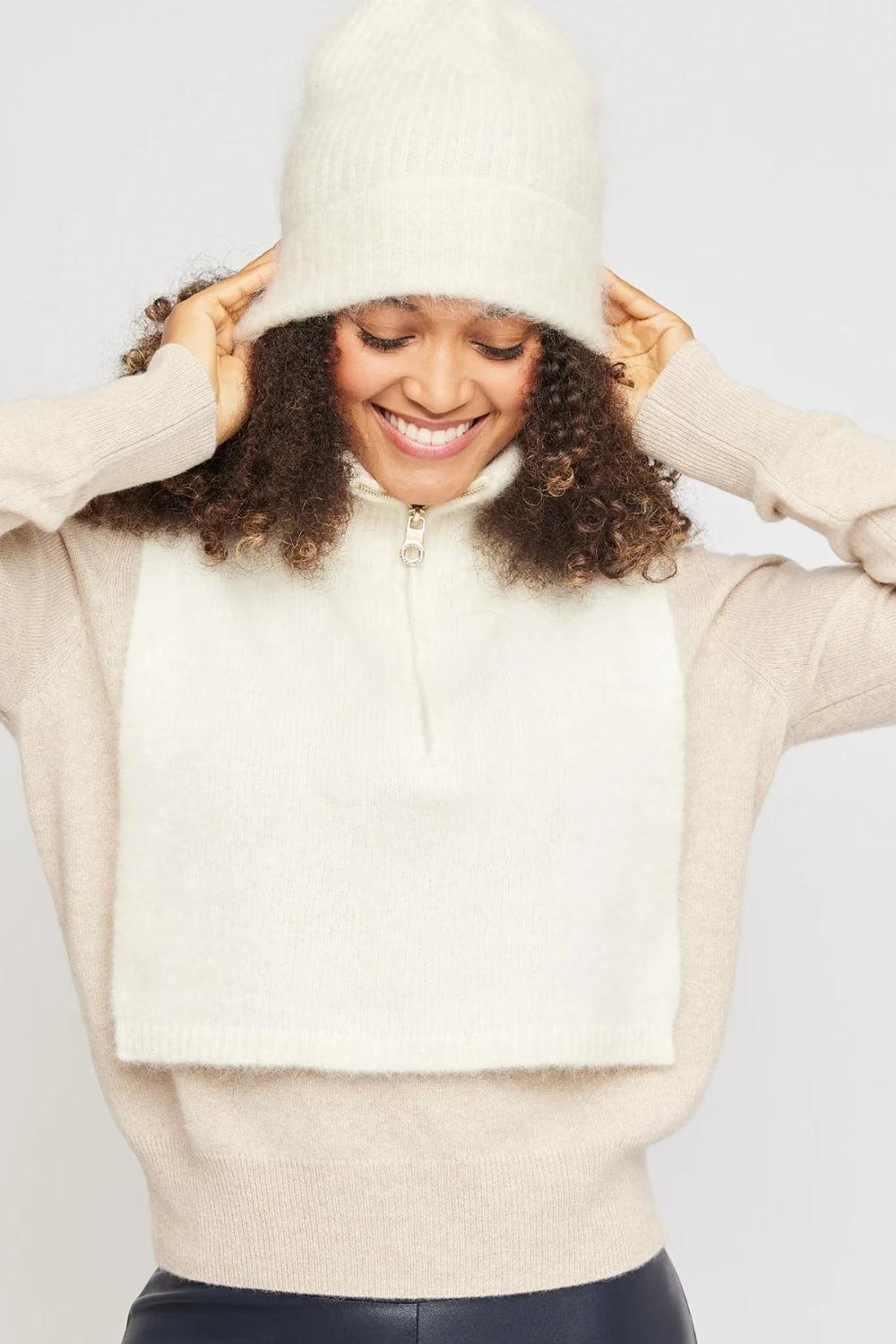 Belinda Chunky High Neck Bright White