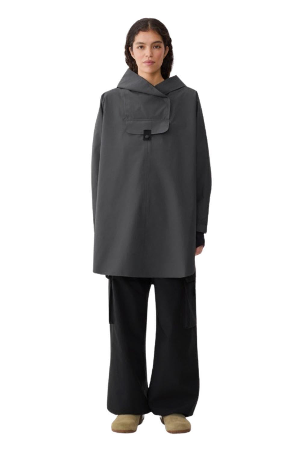 Bergen Poncho Dark Cloud