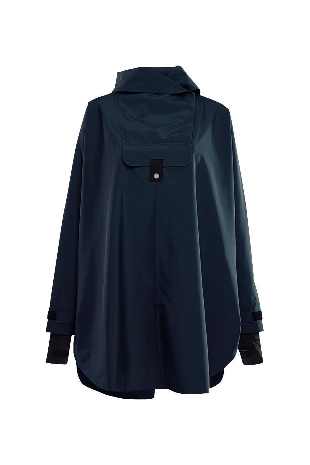 Bergen Poncho Dark Navy