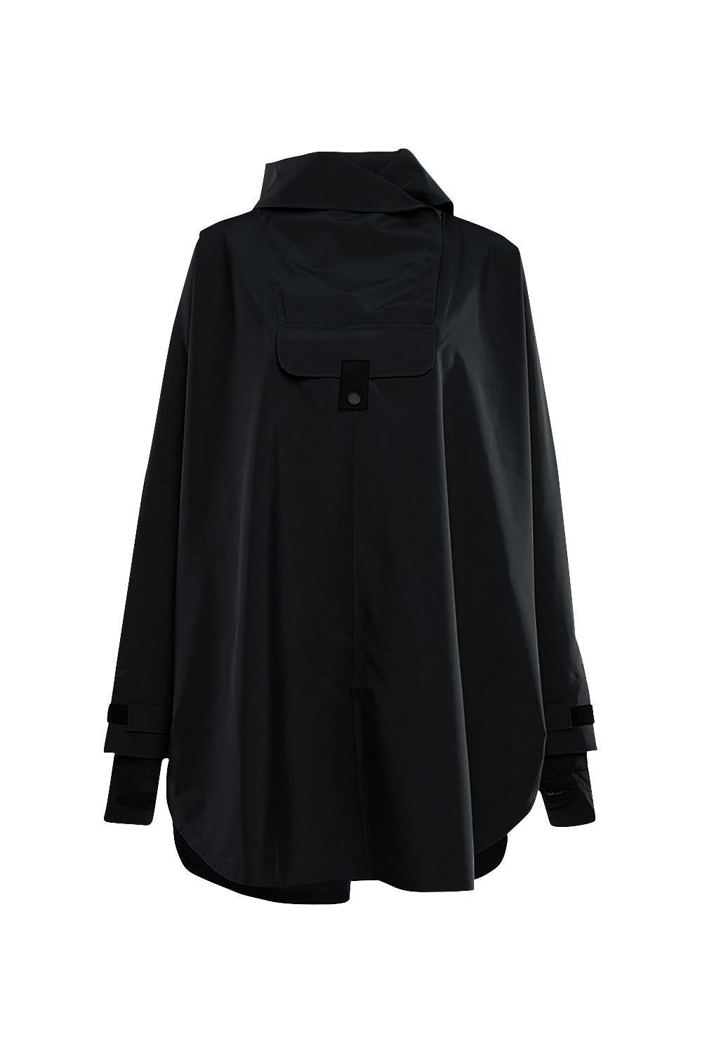 Bergen Poncho black