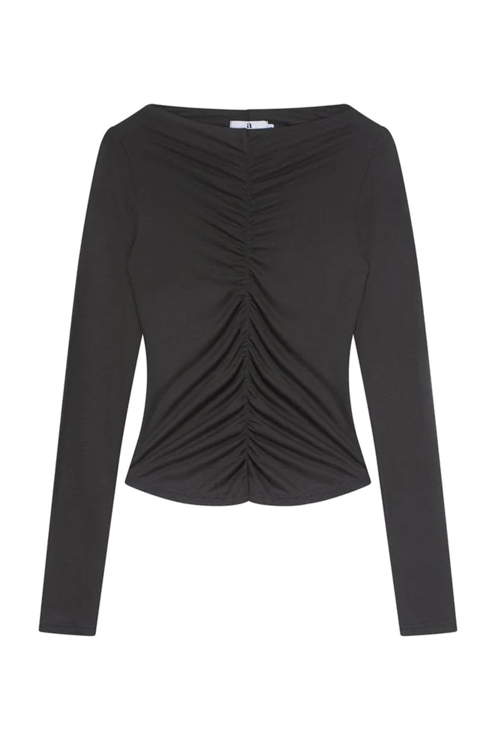 Berni Viscose Jersey Top Anthracite