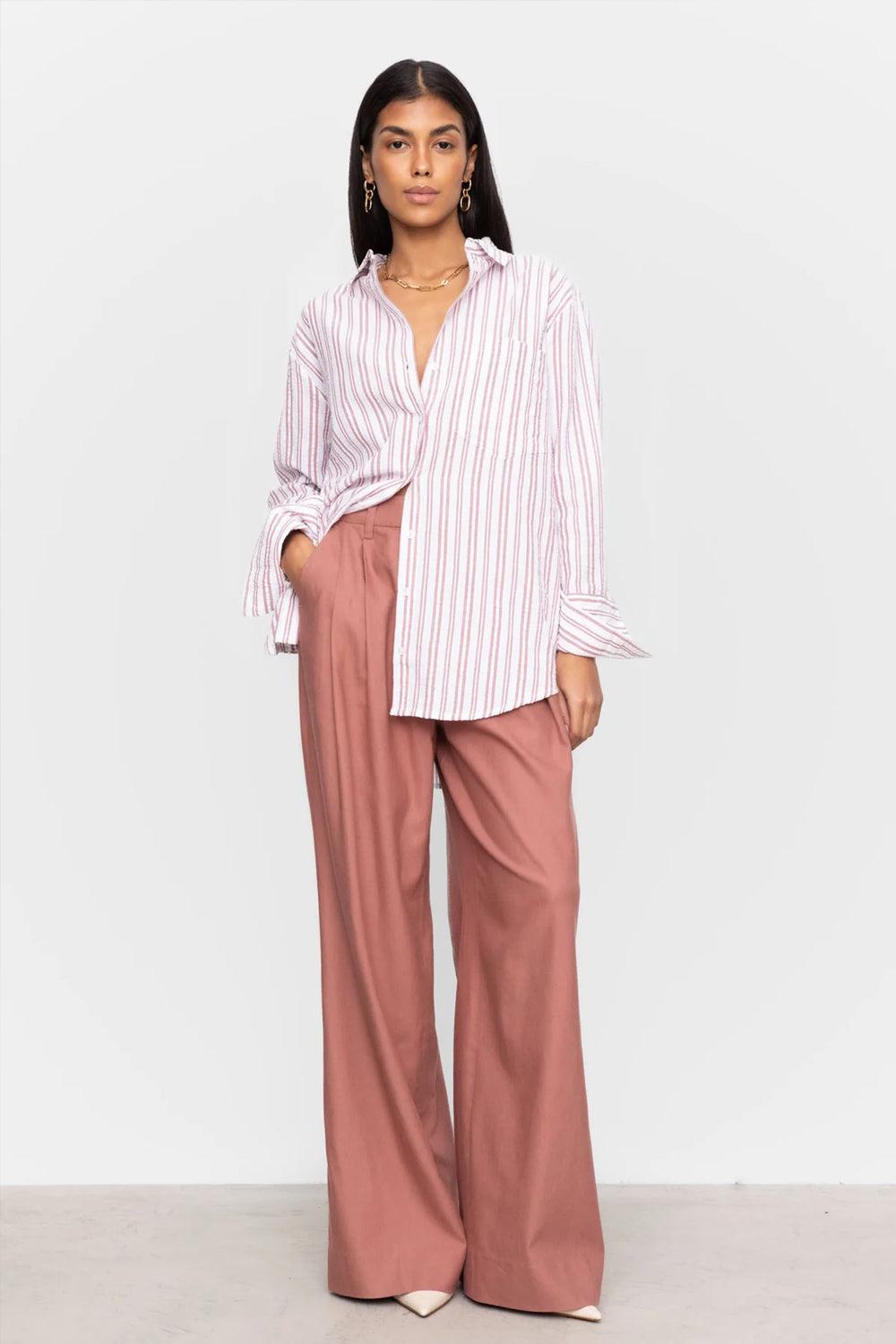 Bibi Crepe Shirt Terracotta