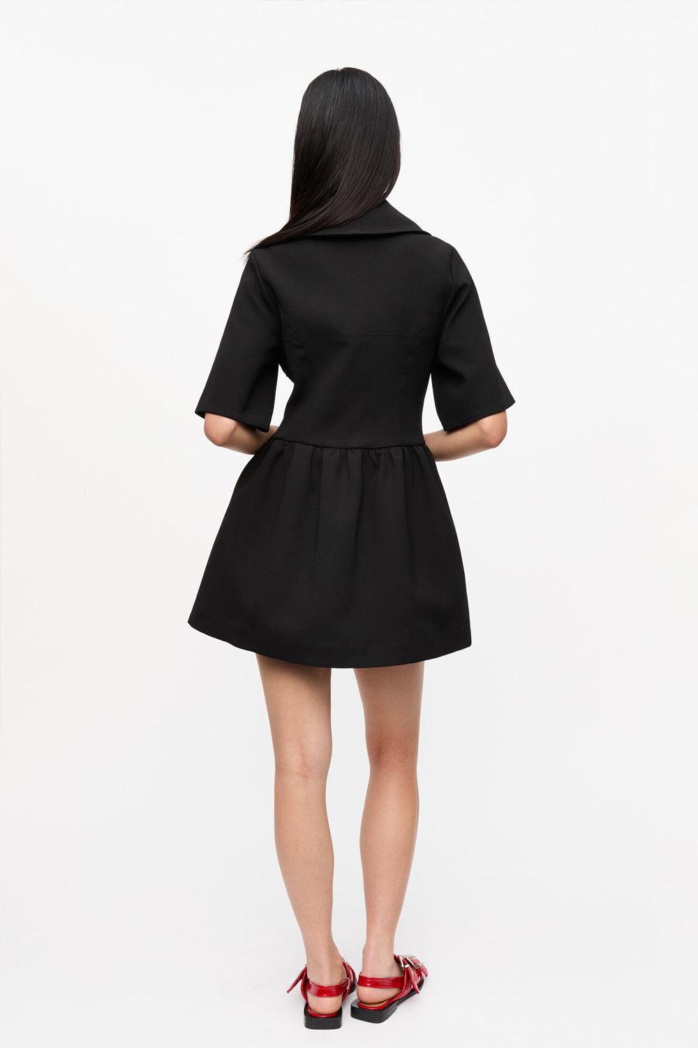 Bonded Crepe Mini Dress