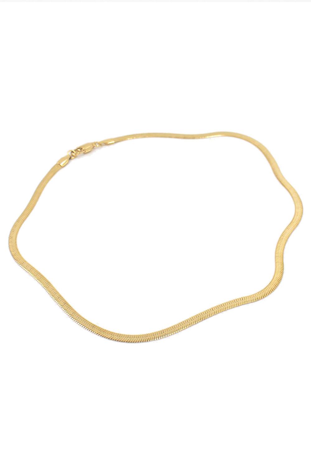 Bone Chain Smykke Gold