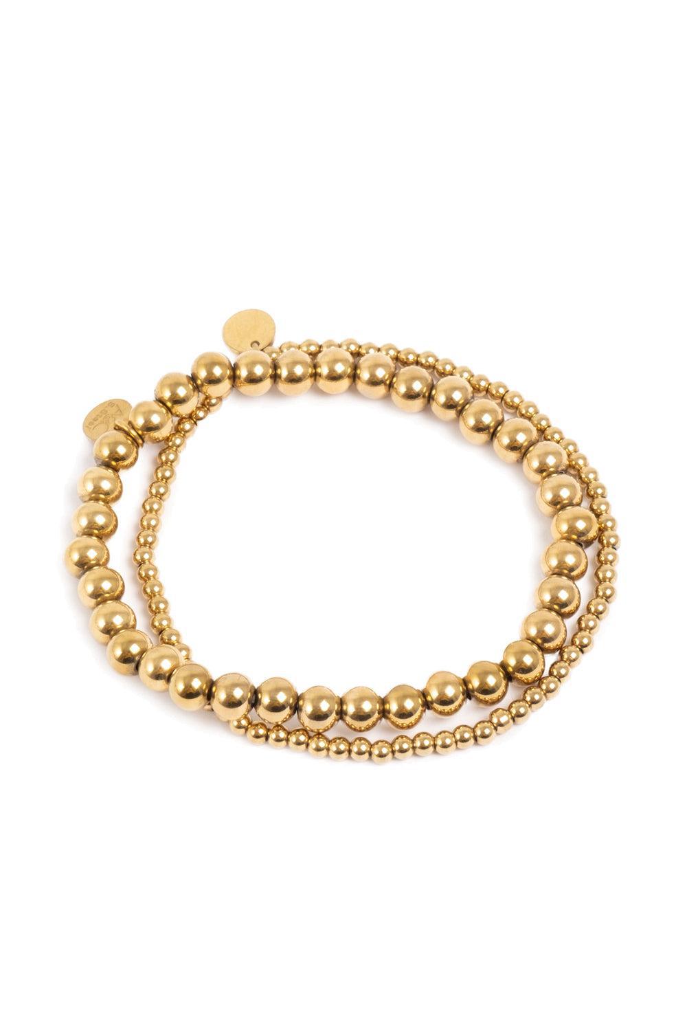 Bracelet Gold Elastic 2pk