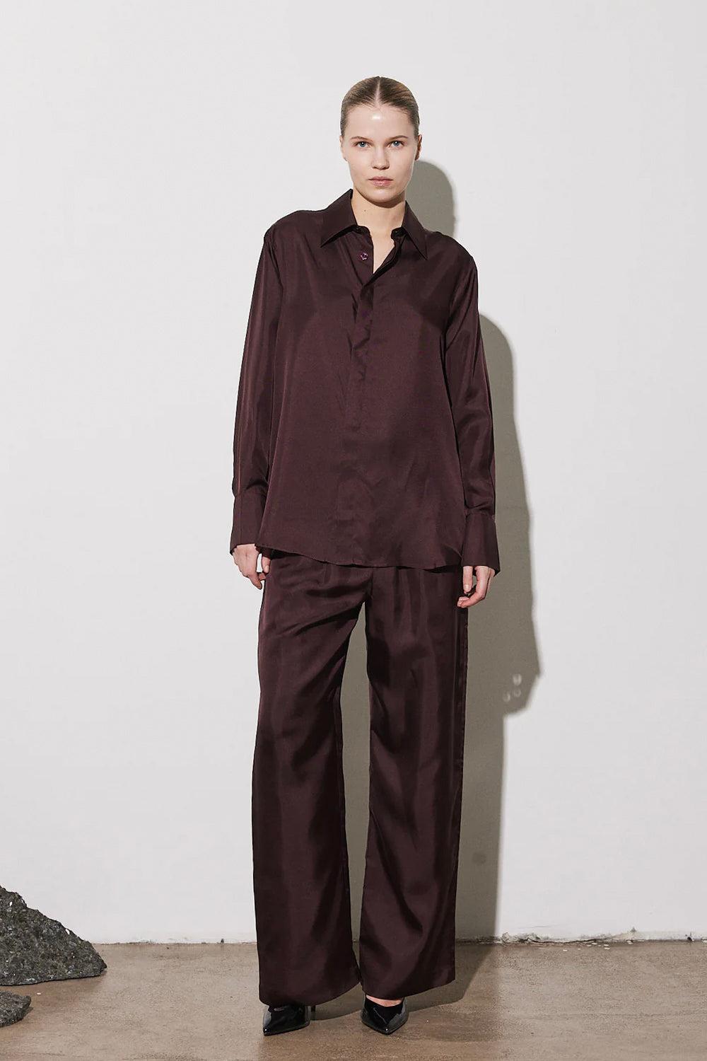 Braga shirt Aubergine