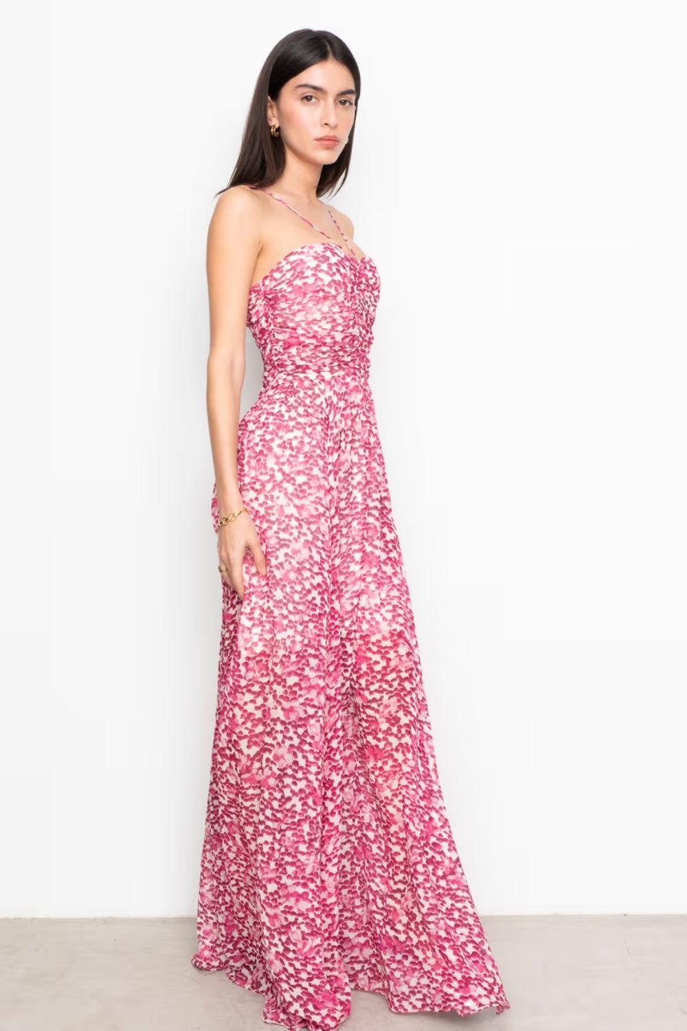 Bree Dress Berry Viola Print