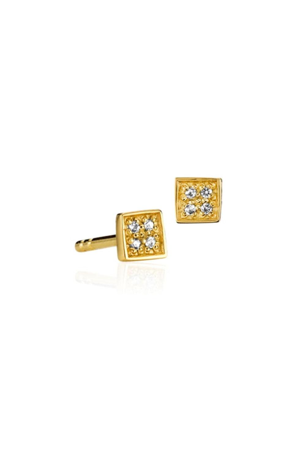 Brilliant Earrings Gold Plated