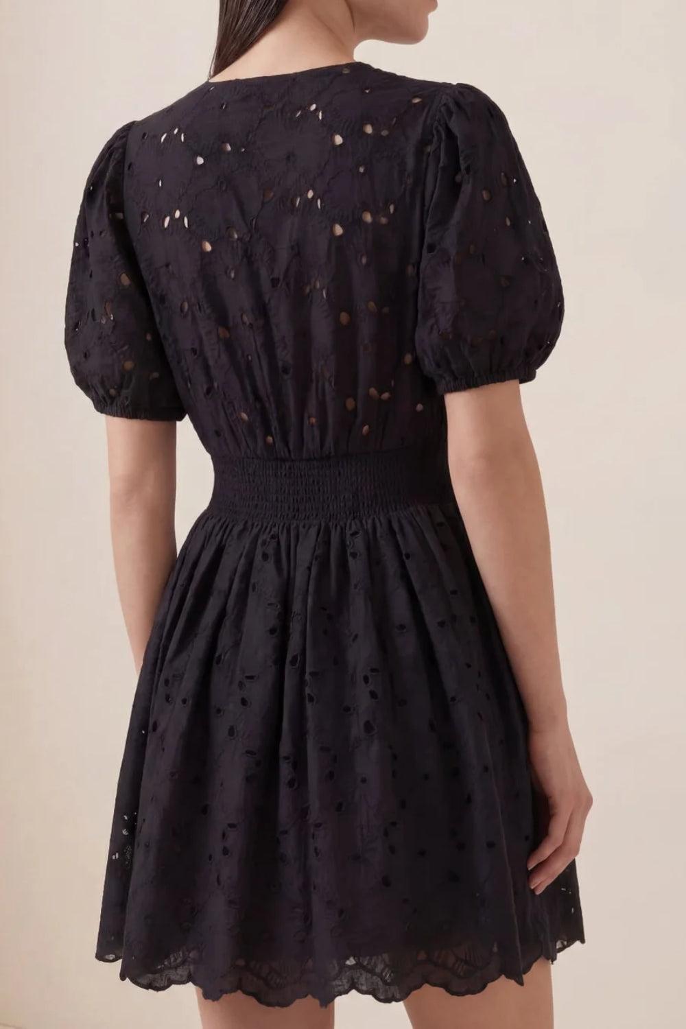 Broderie Anglaise Puffed Dress