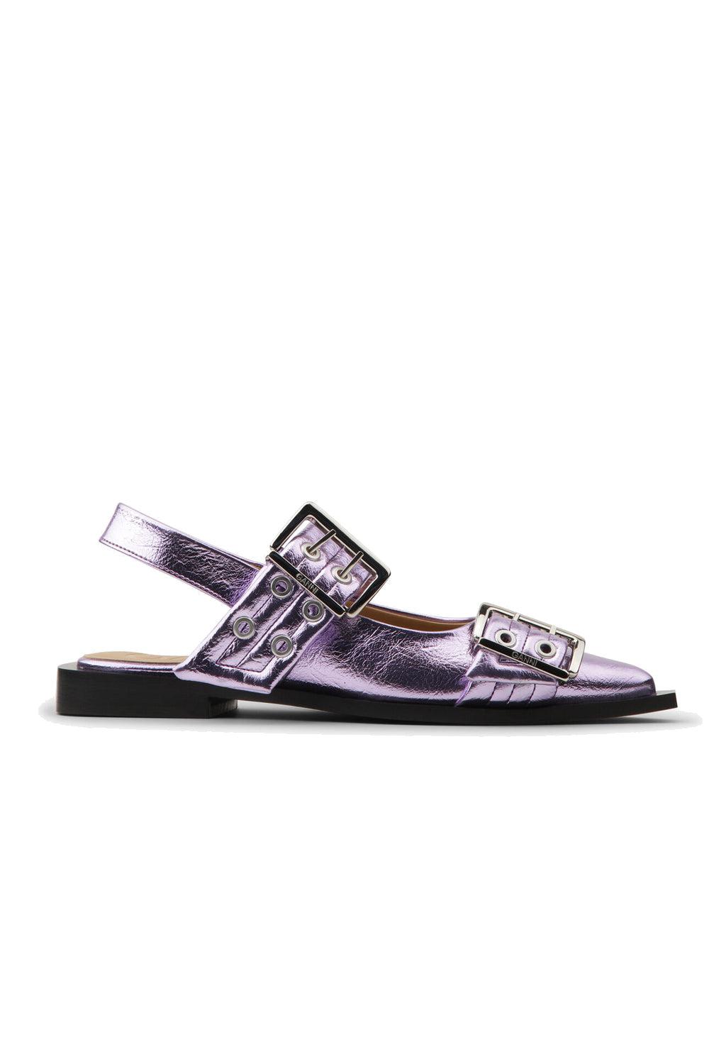 Buckle Metallic Pink Lavender