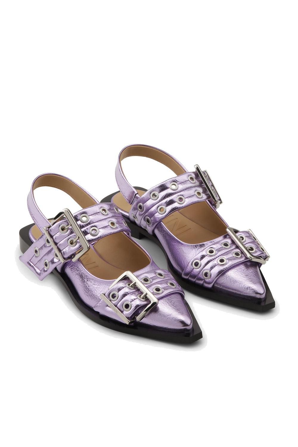 Buckle Metallic Pink Lavender