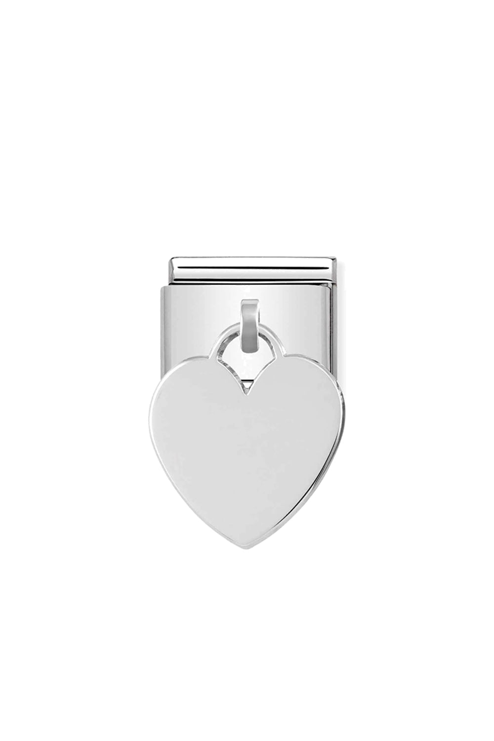 CHARMS 925 Sterling Silver Engraving Pendant Heart