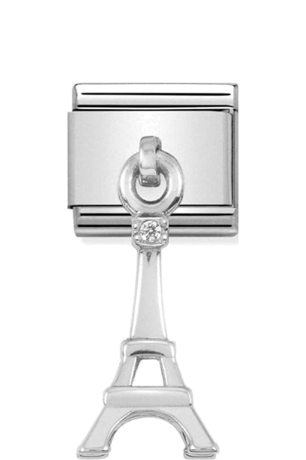 CHARMS 925 Sterling Silver and CZ Eiffel Tower