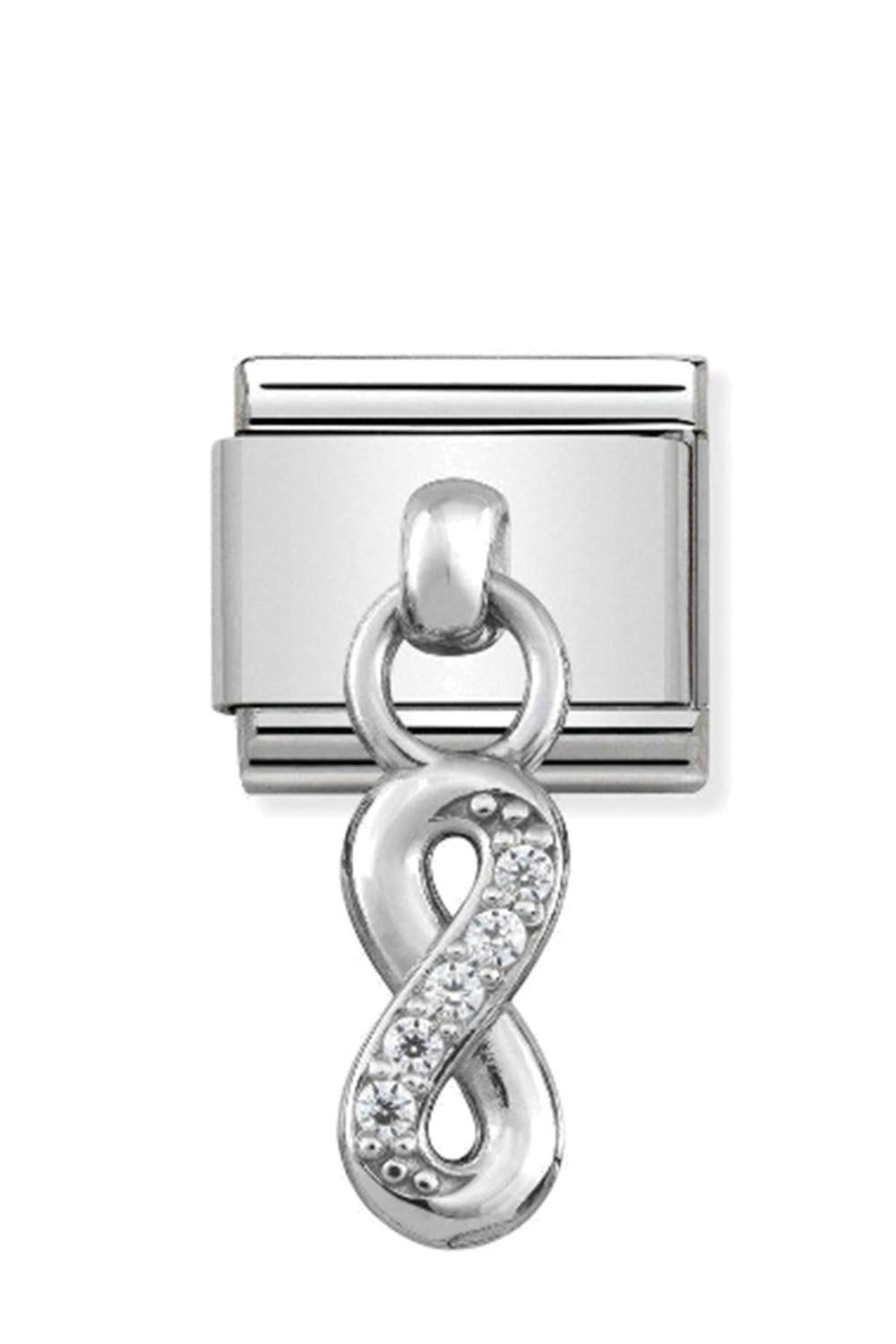 CHARMS 925 Sterling Silver and CZ Infinity with CZ