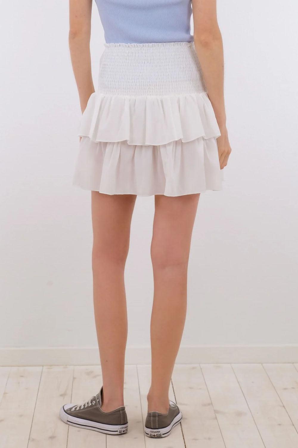 Carin R Skirt White