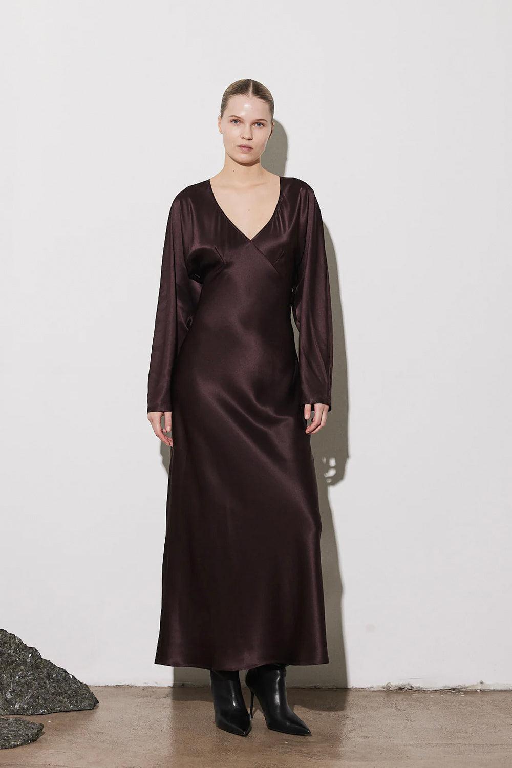 Carlo Dress Aubergine