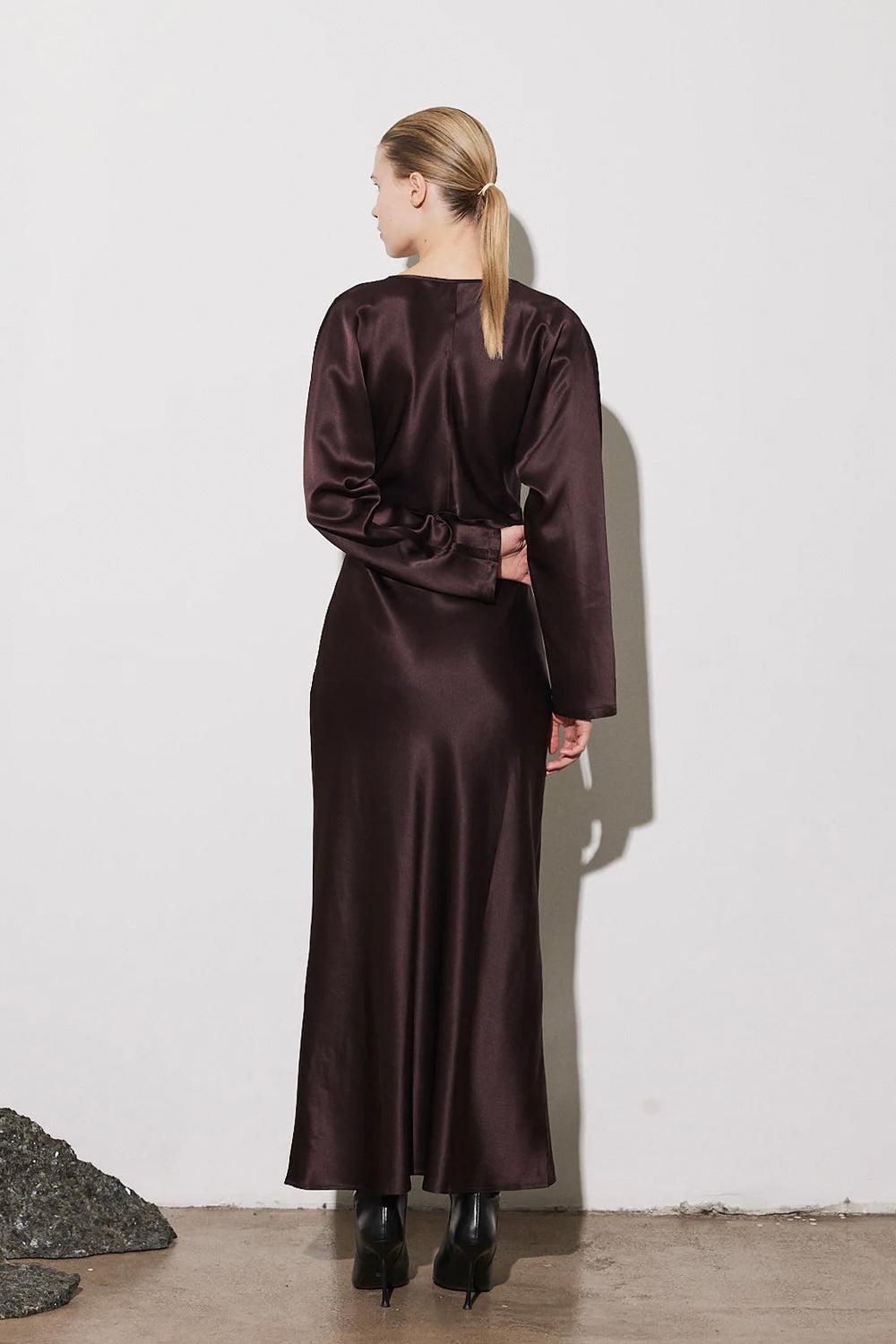 Carlo Dress Aubergine