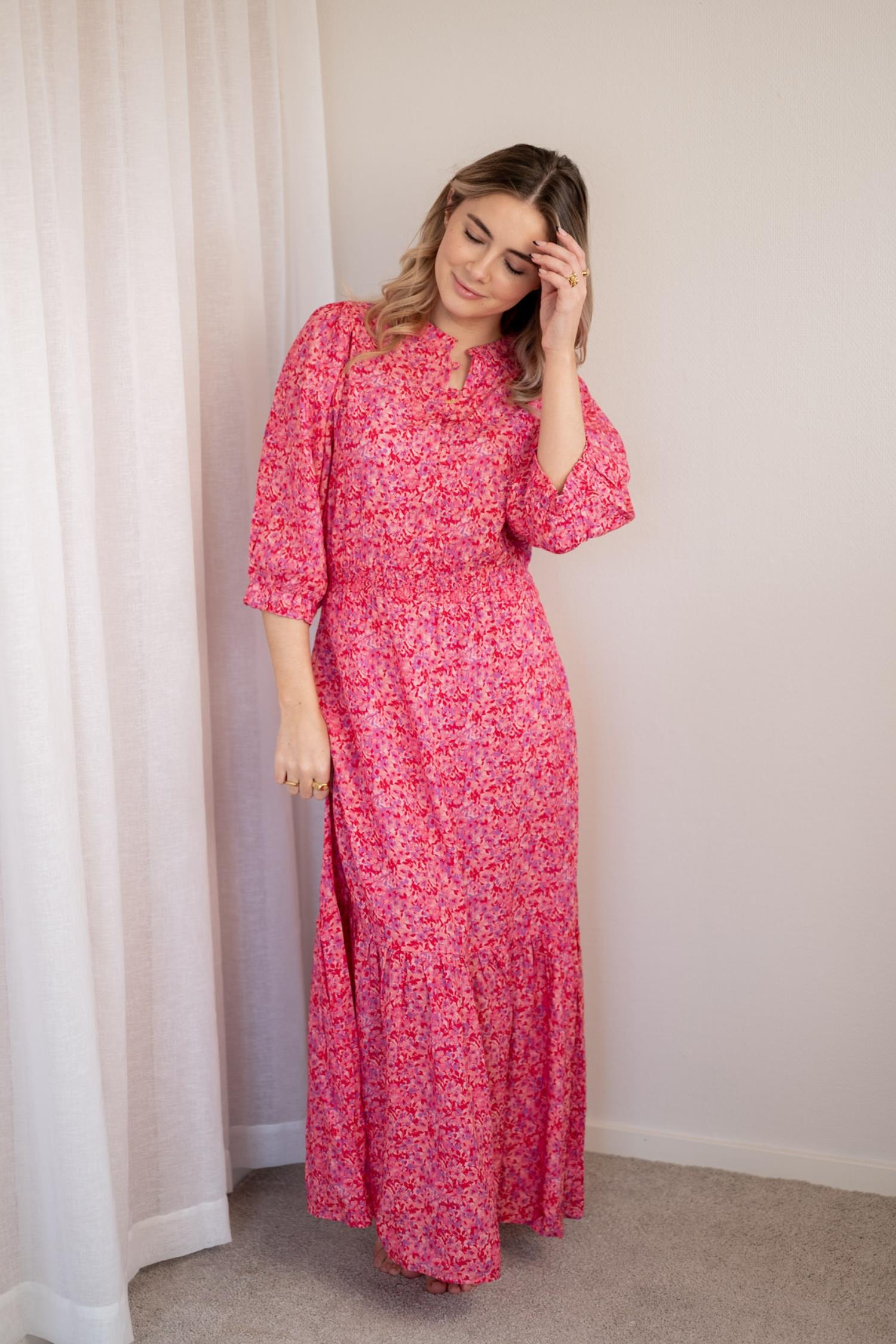 Caroline Maxi Dress Pink Dolphin