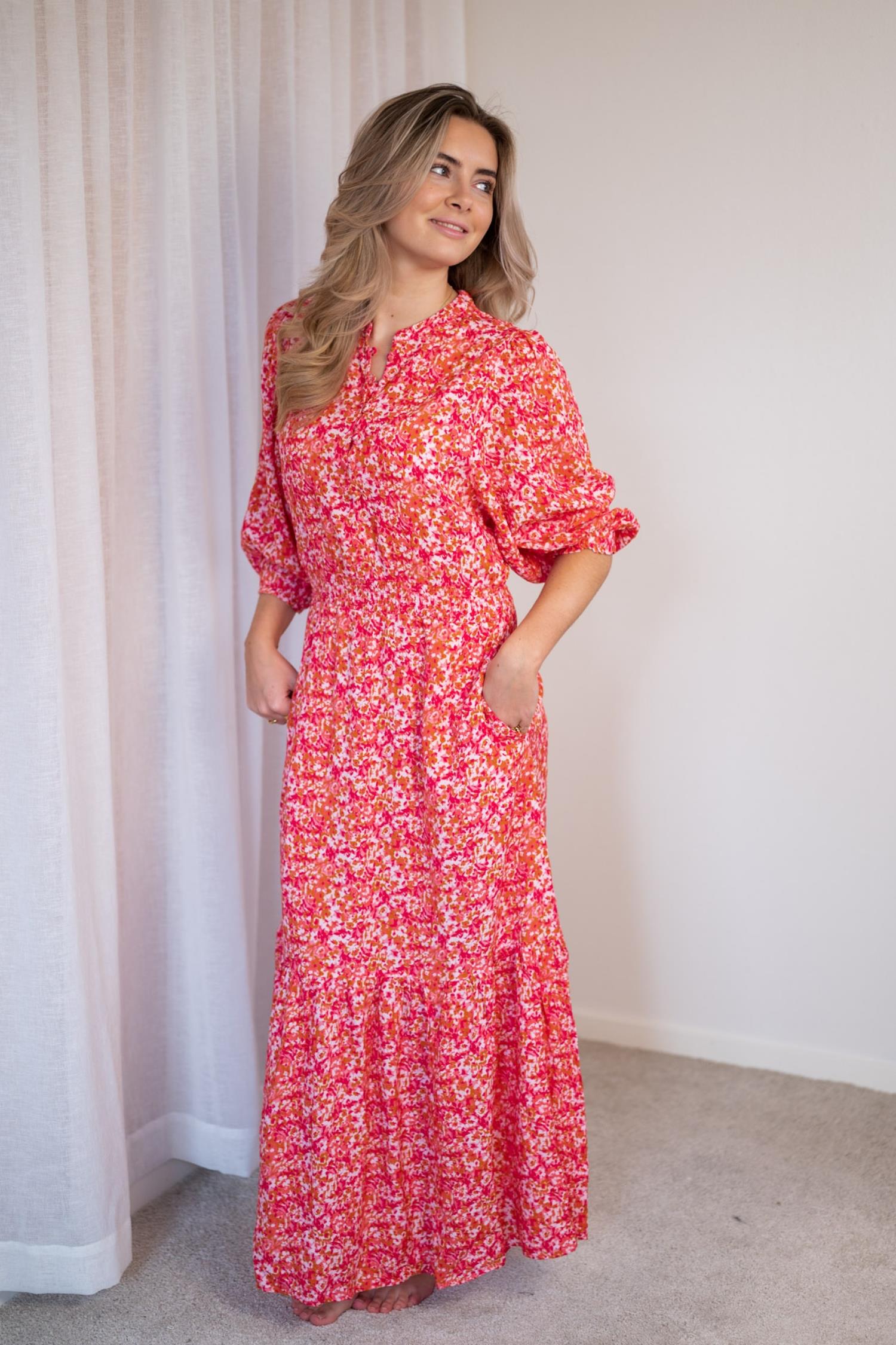 Caroline Maxi Dress Plumer Print