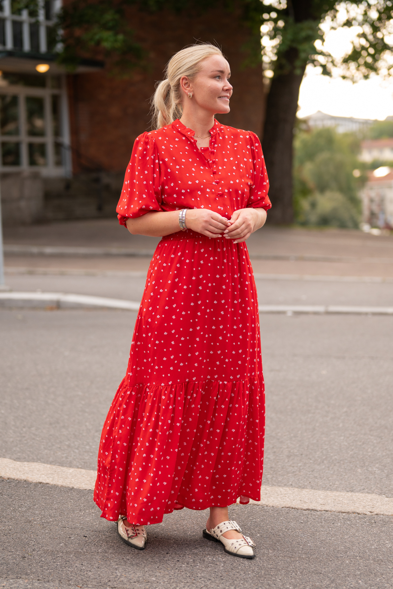 Caroline Maxi dress Flame