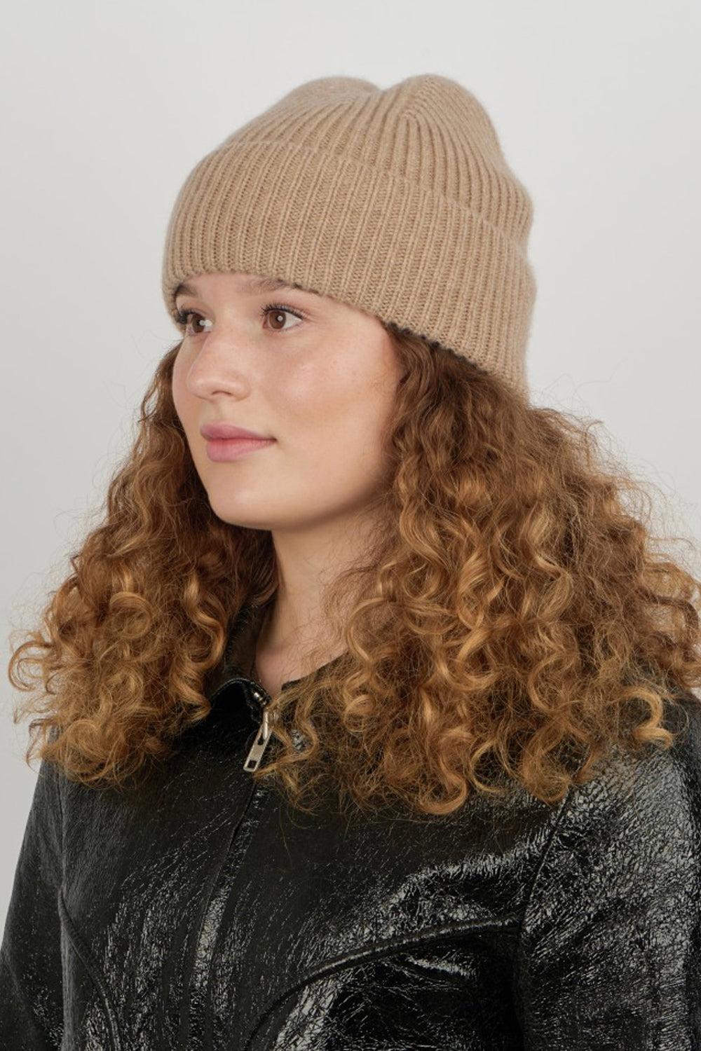 Cashmere Beanie Camel