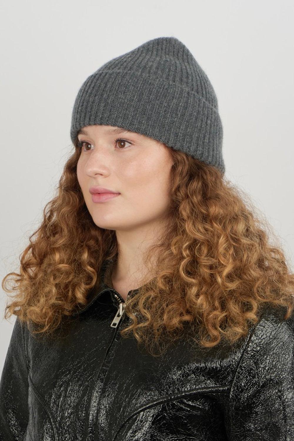 Cashmere Beanie Grey