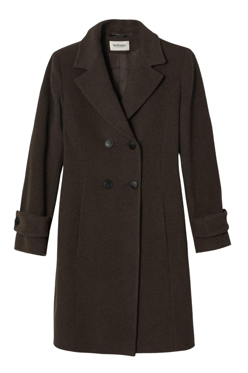 Cashmere Coat Brown Melange