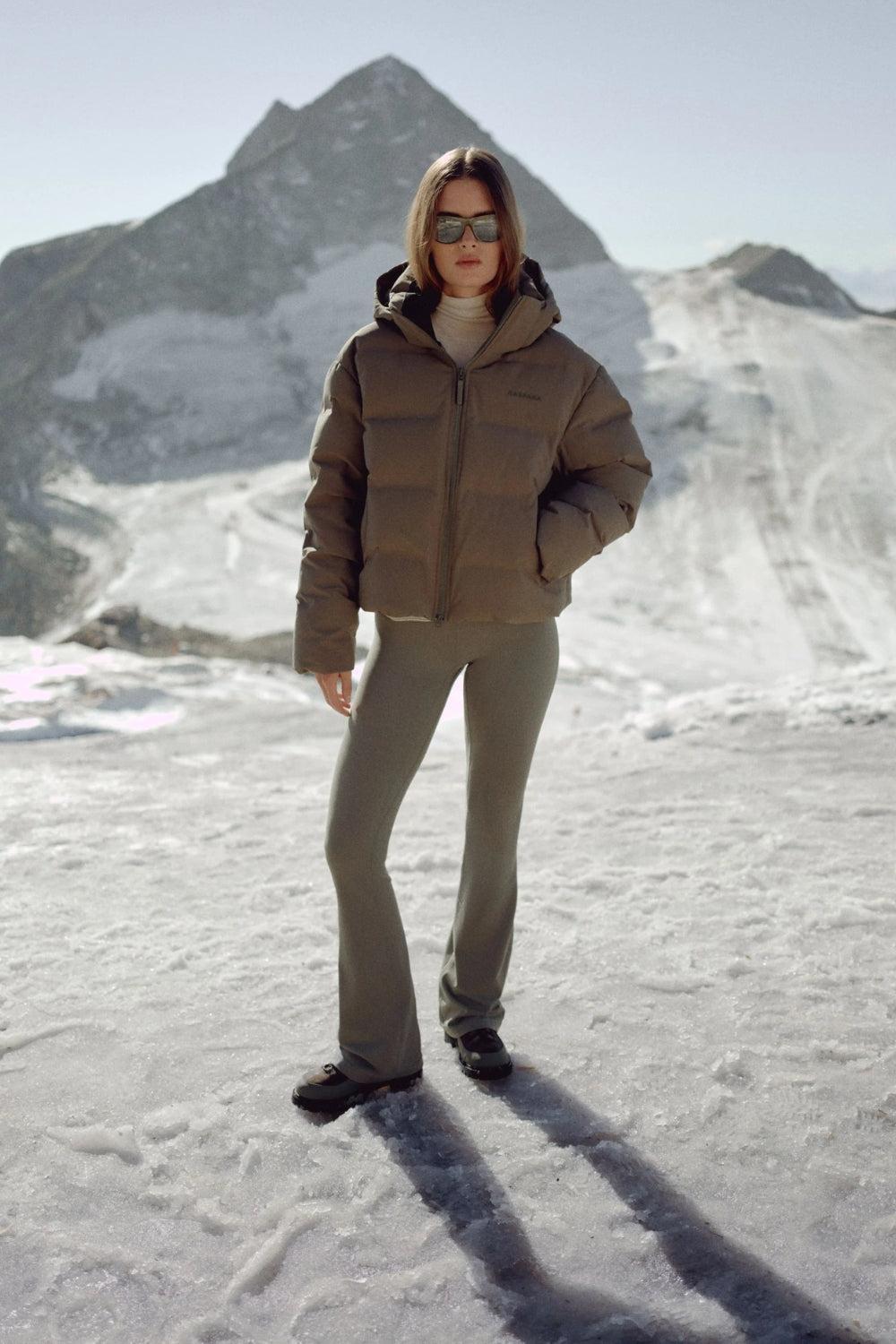 Caspara W. Aurora Puffer Jacket Khaki