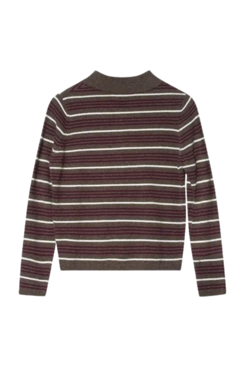 Cassie Stripe DK Brown Combo