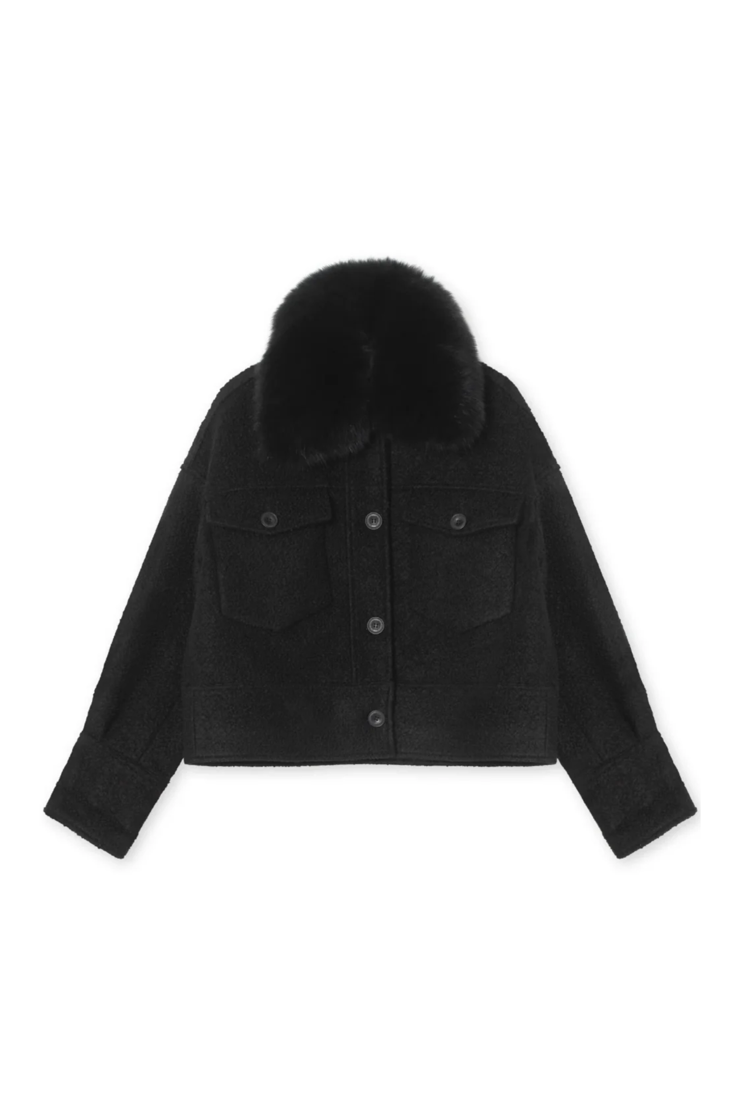 Charlie Jacket Wool Boucle Black