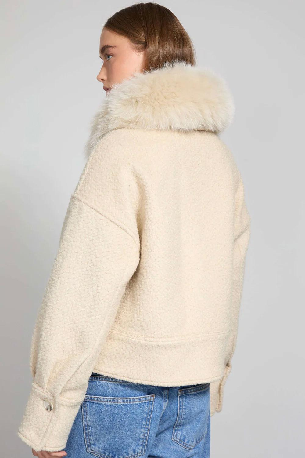 Charlie Jacket Wool Boucle Creme