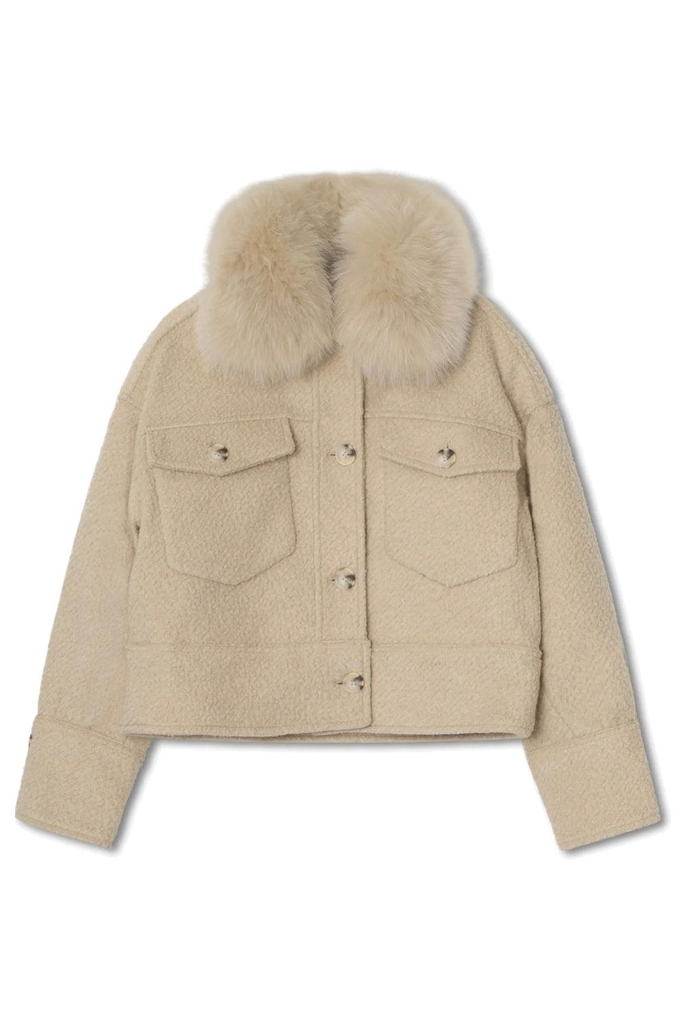 Charlie Jacket Wool Boucle Creme