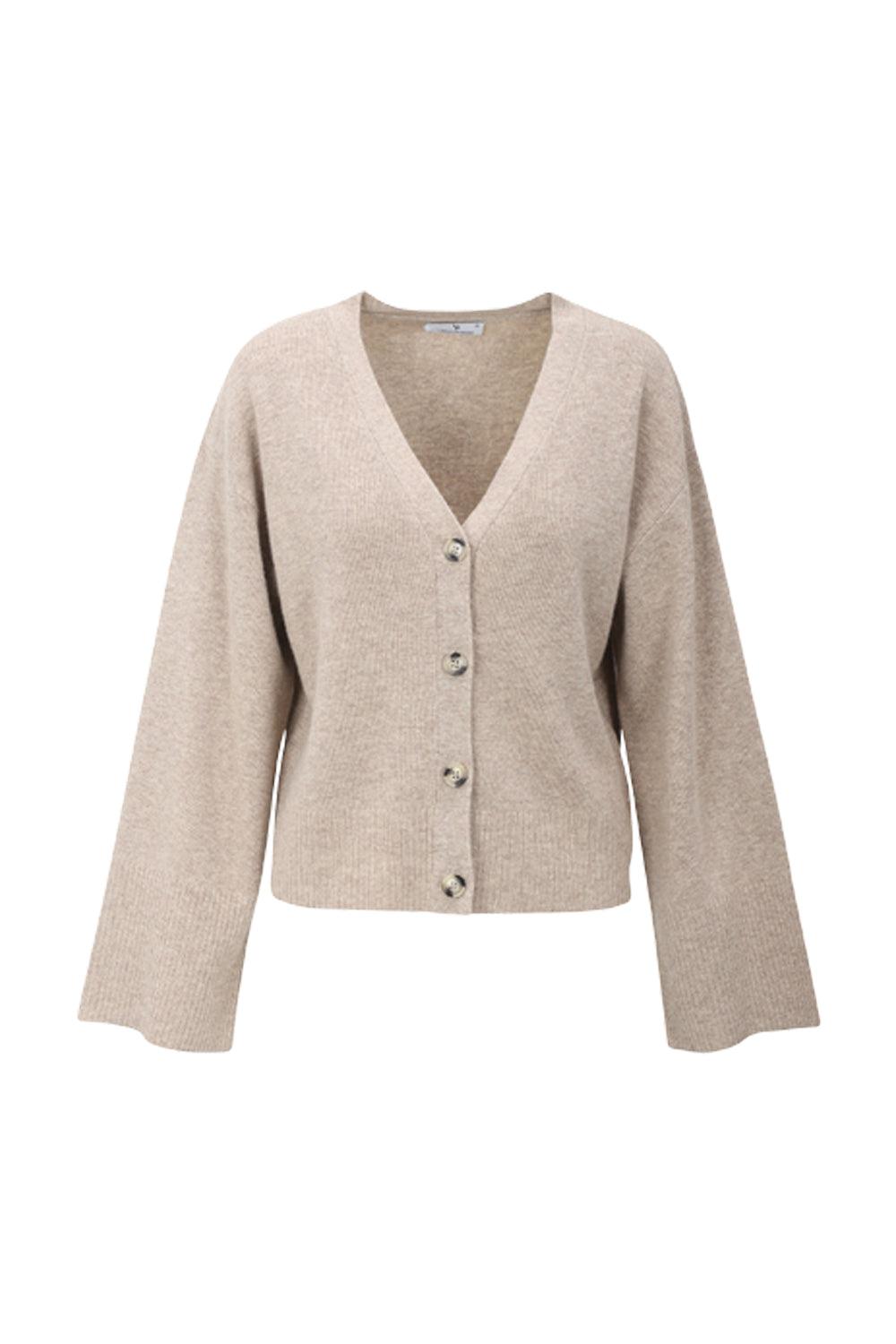 Cheddar Cardigan Light Sand