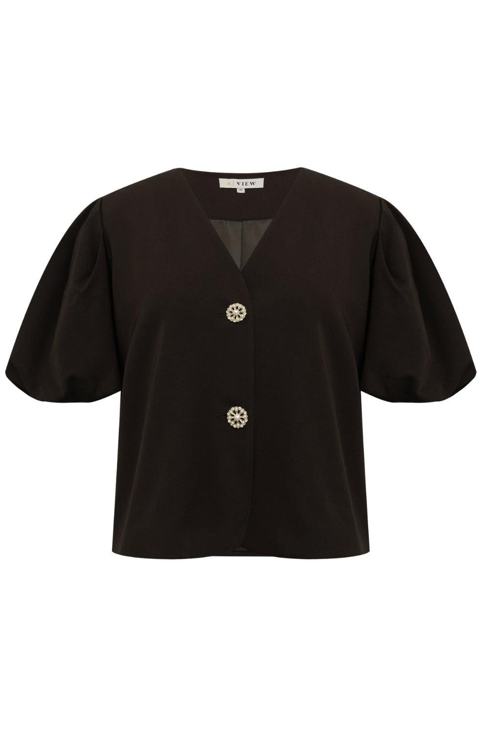 Christa Pearl Jacket Dark Brown