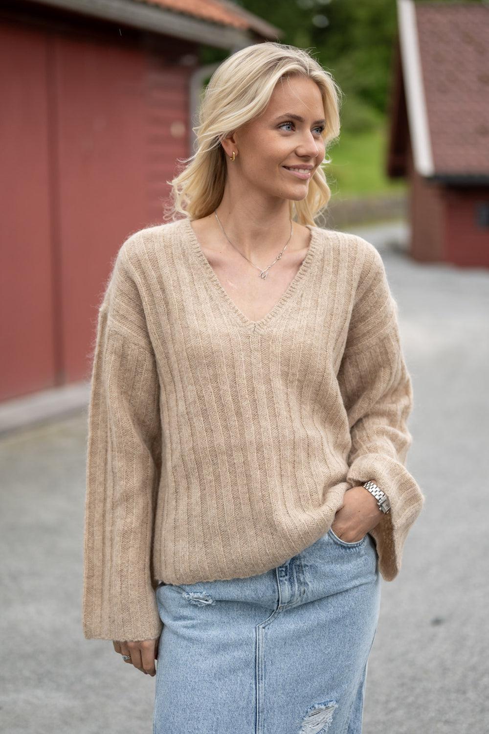 Cimone ribbed Sweater Beige