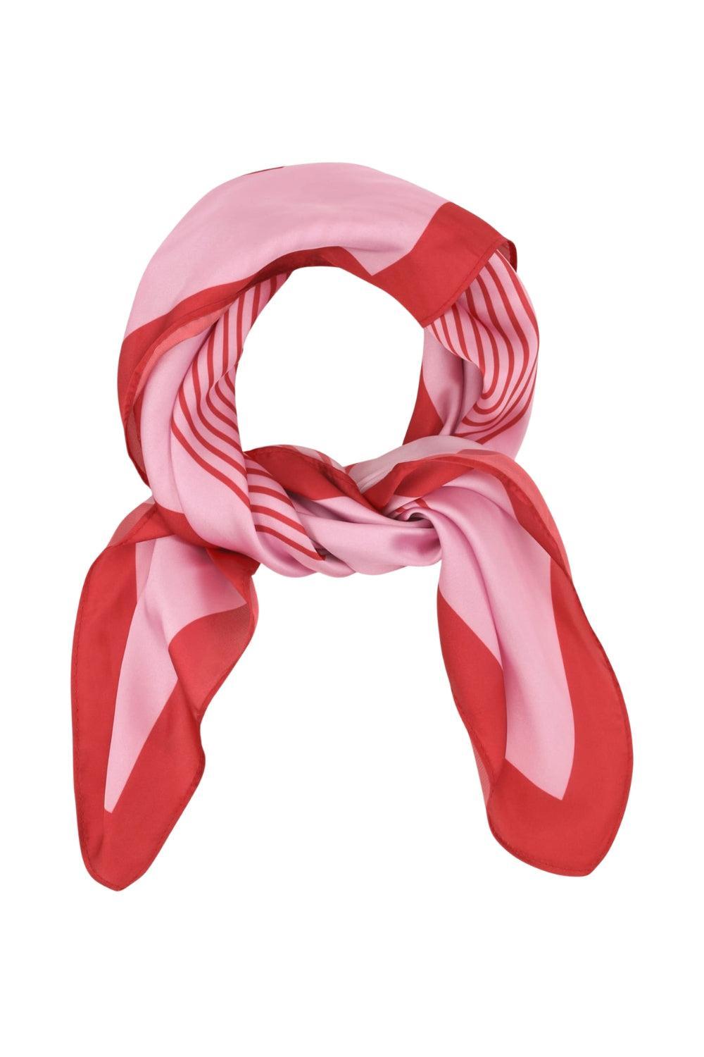 Classic Patterned Scarf Pink/Red