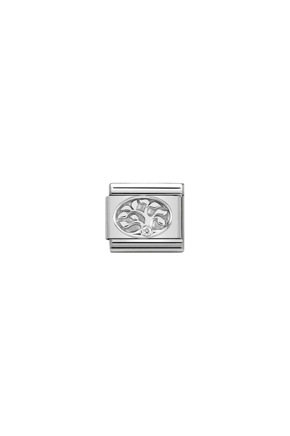 Classic plates 925 Sterling Silver and CZ Tree of life