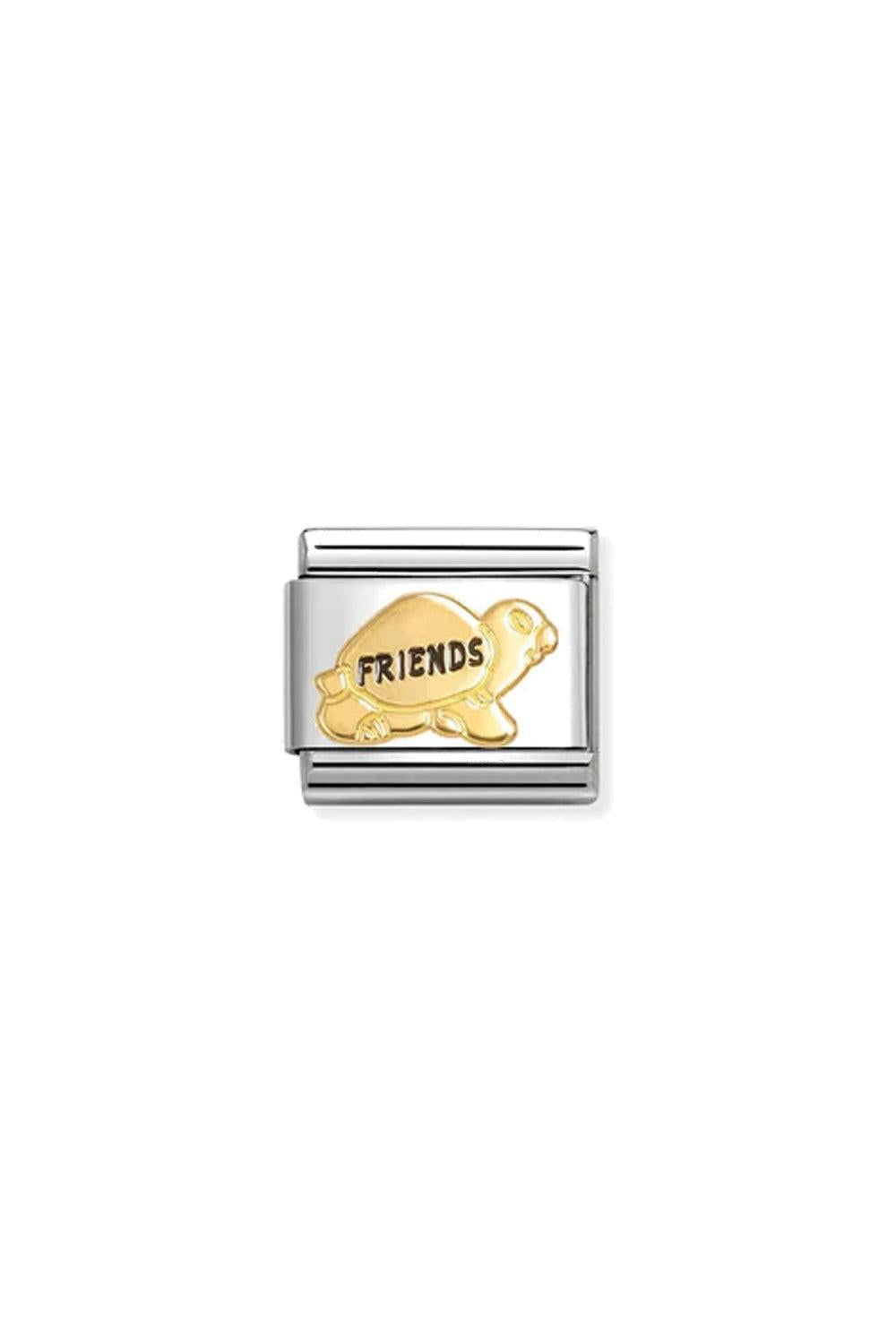 Classic symbols 18k gold Friends Turtle