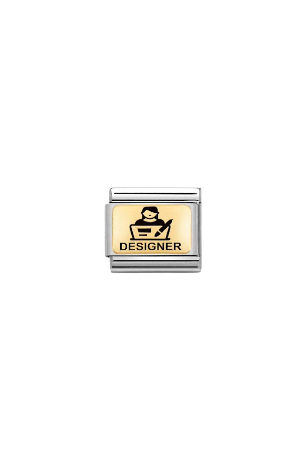 Composable classic plates 18k gold Designer