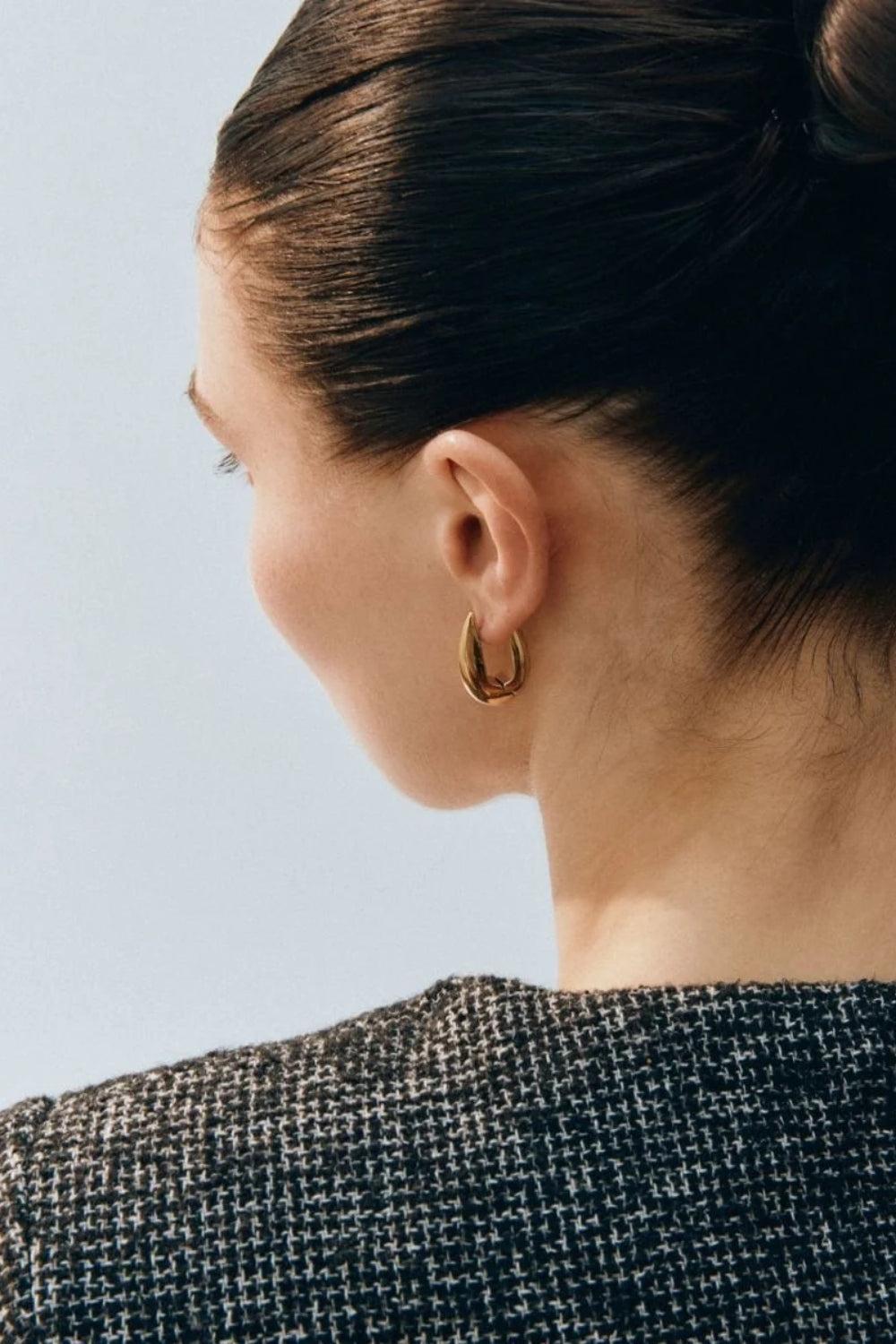 Crest Hoops L Gold