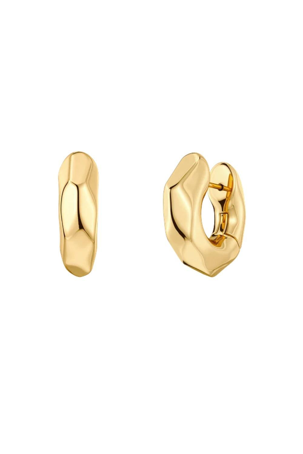 Crystalite Hoops Gold L