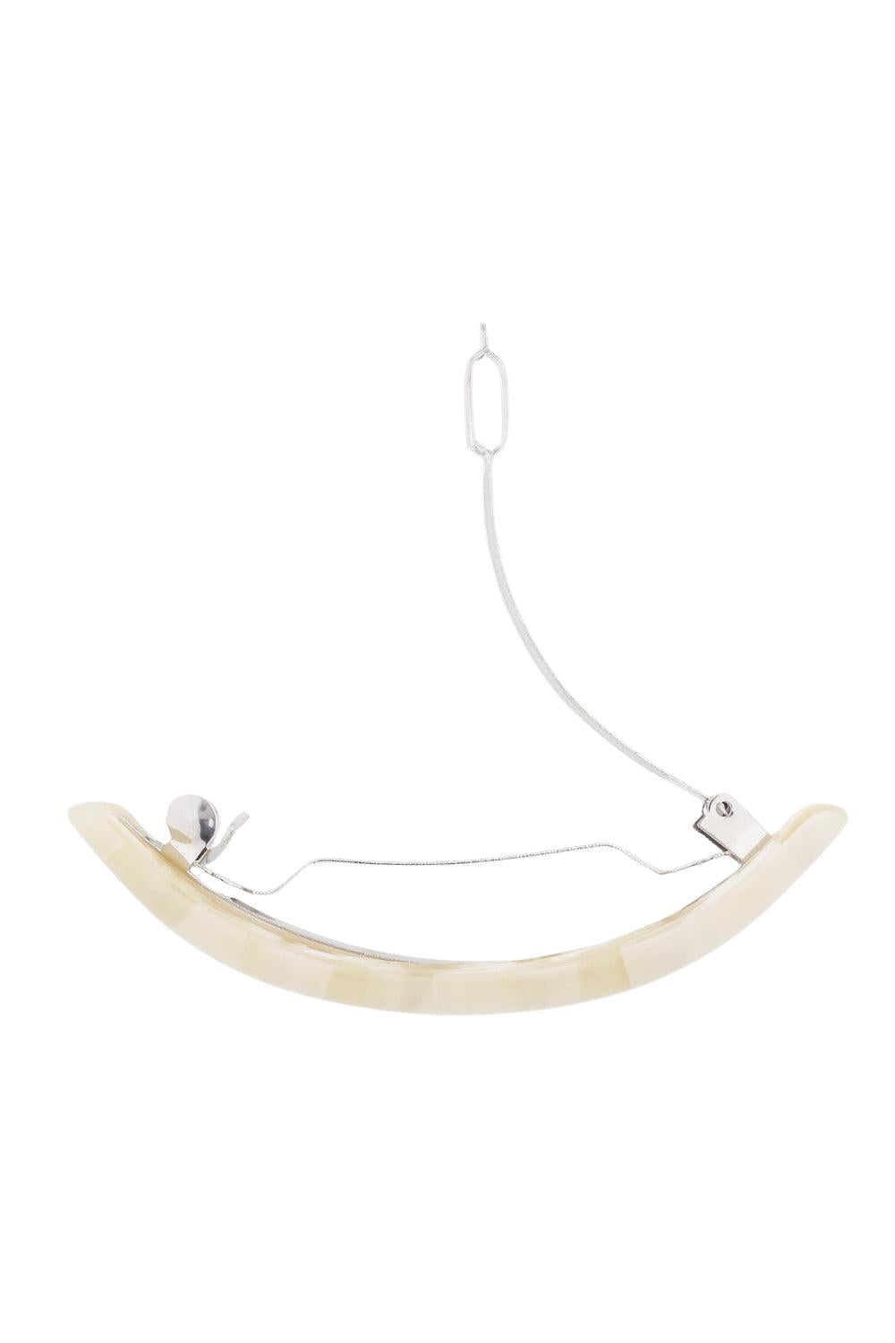 Curved Bone Clip Ivory