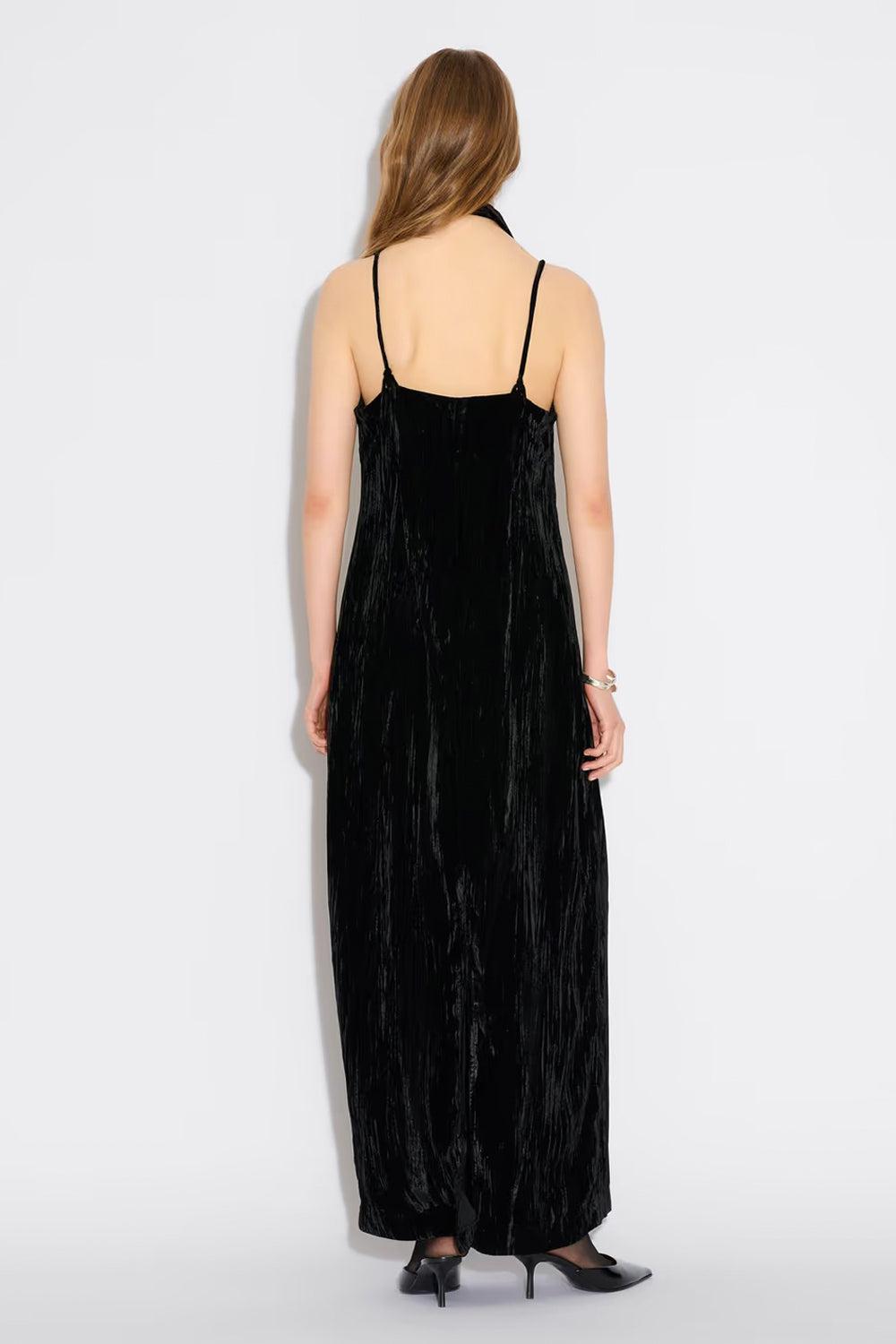 Cygnet Velvet Dress Black