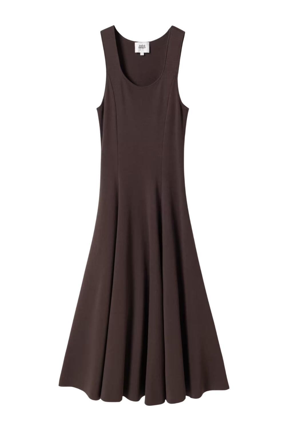 Defnen Knitted Dress Coffee