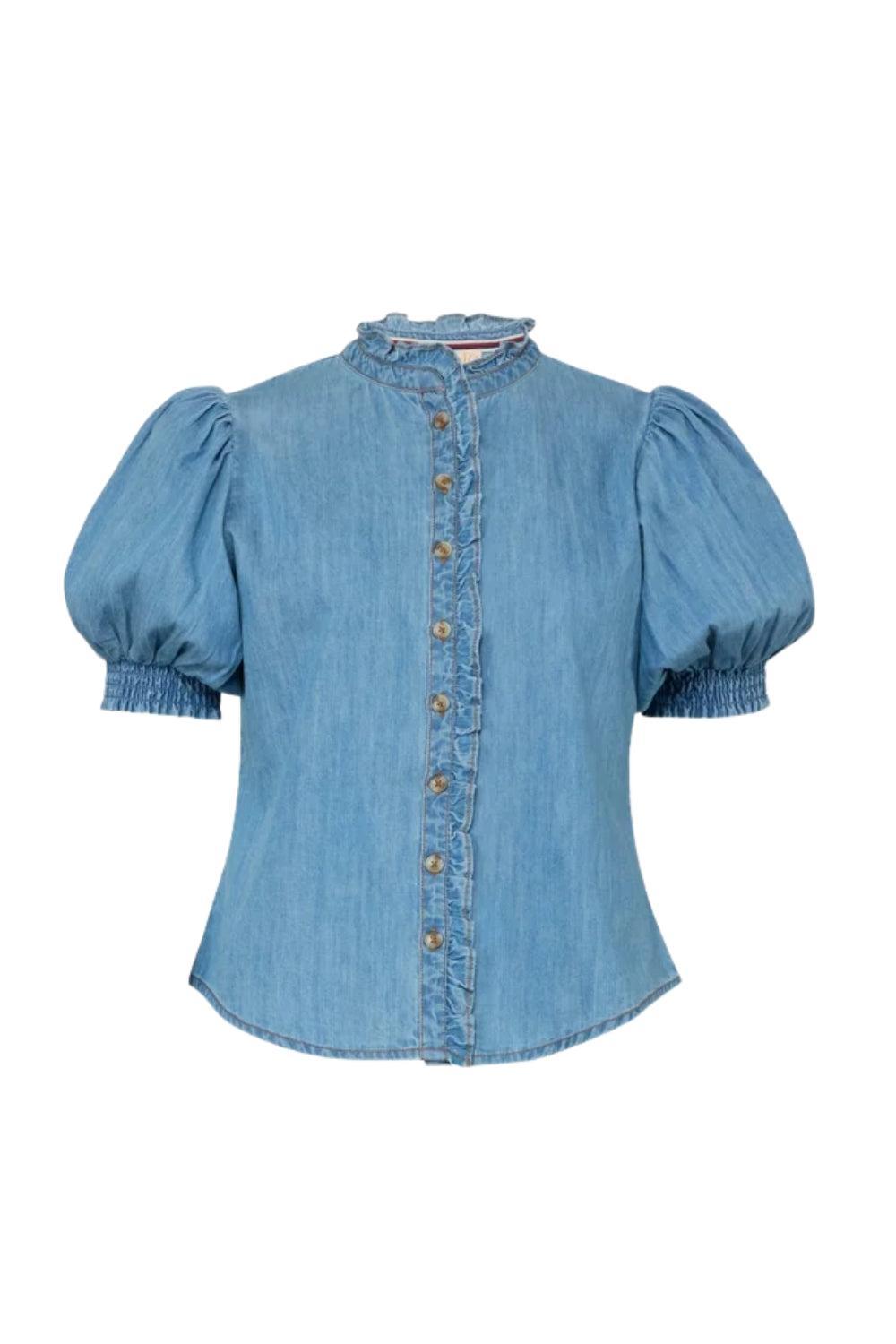 Denim Blouse Light Blue